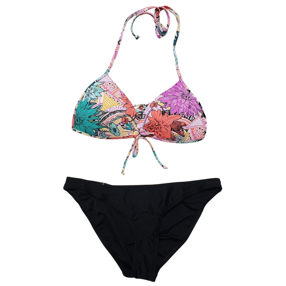 Body Glove Bikini Buzz Baby Love Swim Top & Bottoms Small Multi/Black NWT